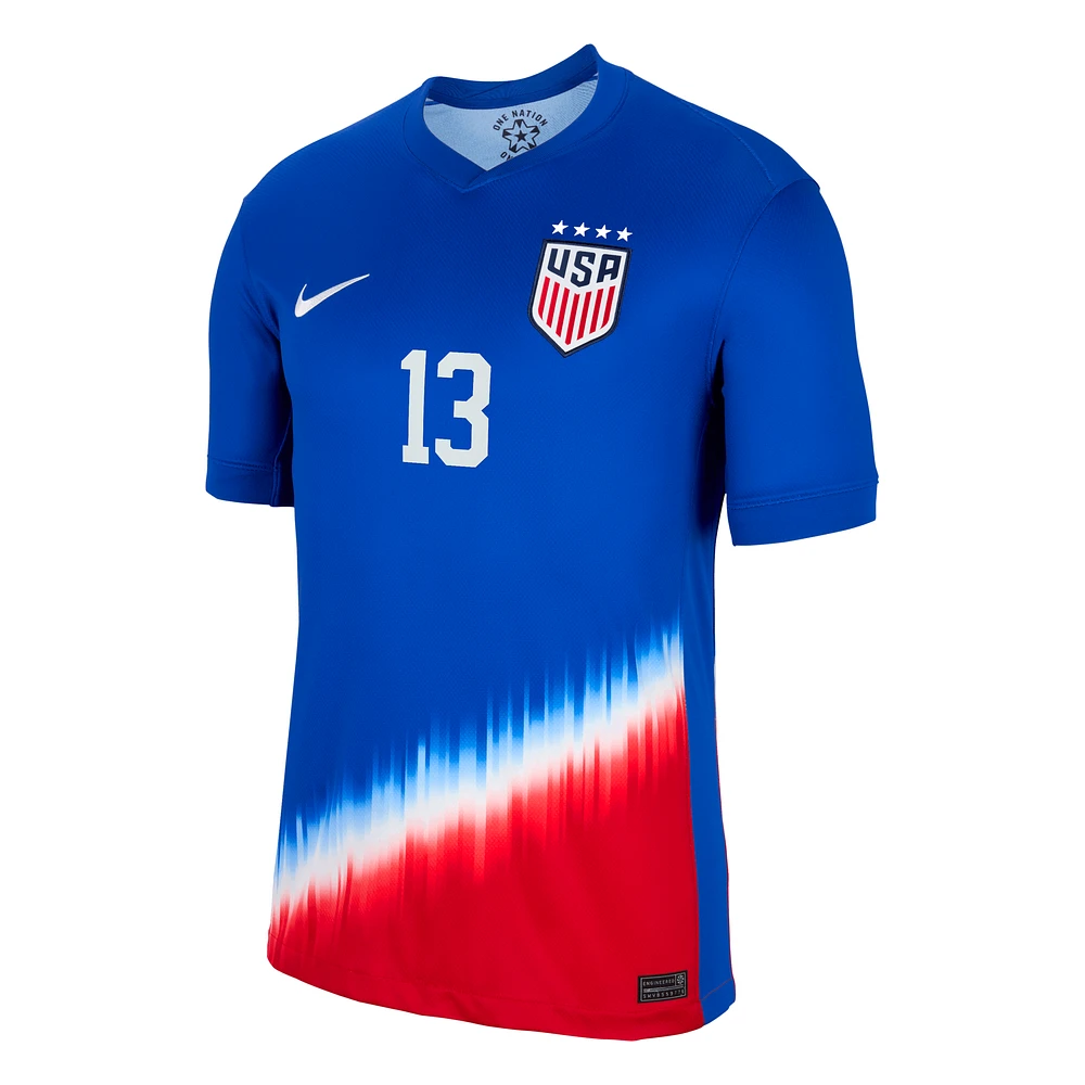 Alex Morgan USWNT 2024 Stadium Away Men's Nike Dri-FIT Soccer Jersey