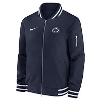 Penn State Nittany Lions Sideline Men's Nike College Full-Zip Bomber Jacket