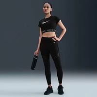 Nike Pro Women's Dri-FIT Short-Sleeve Cropped Graphic Top