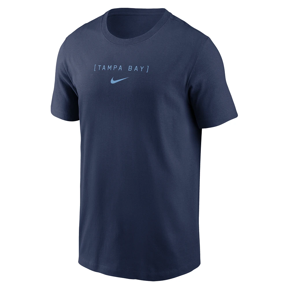 Tampa Bay Rays Large Logo Back Stack Men's Nike MLB T-Shirt