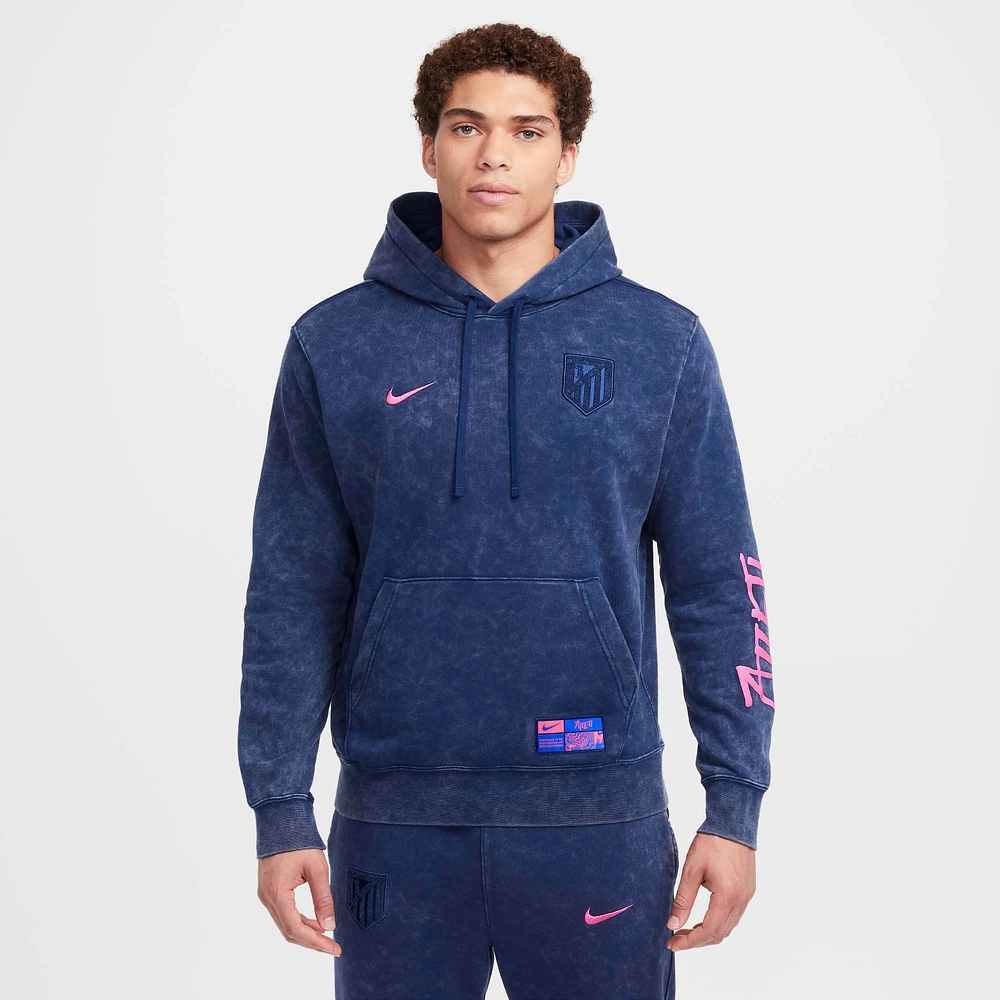 Atlético Madrid Club Third Men's Nike Soccer French Terry Pullover Hoodie