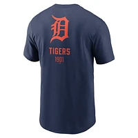 Detroit Tigers Large Logo Back Stack Men's Nike MLB T-Shirt