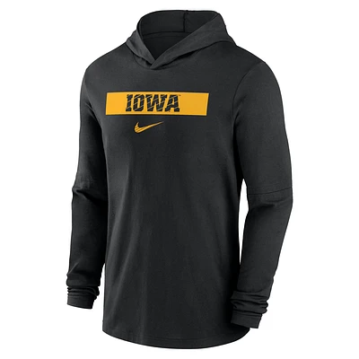 Iowa Hawkeyes Sideline Men's Nike Dri-FIT College Long-Sleeve Hooded Top