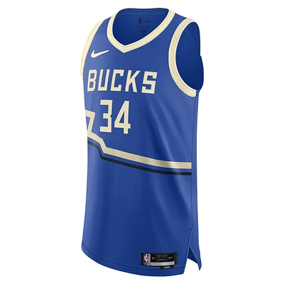 Giannis Antetokounmpo Milwaukee Bucks 2024/25 City Edition Men's Nike Dri-FIT ADV NBA Authentic Jersey