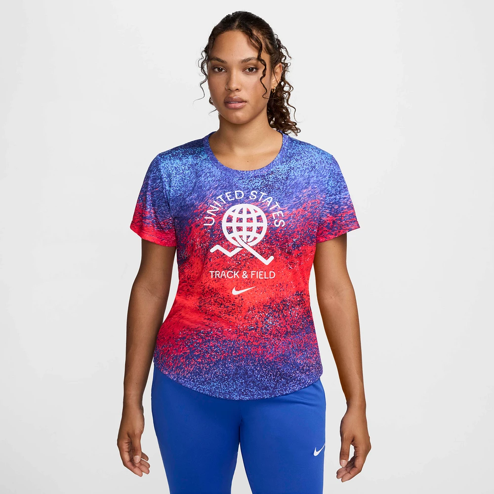 USA One Women's Nike Dri-FIT Running Short-Sleeve Top