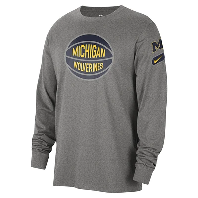 Michigan Fast Break Men's Nike College Long-Sleeve T-Shirt