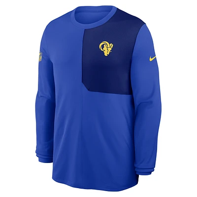 Los Angeles Rams Sideline Coach Men's Nike Dri-FIT NFL Long-Sleeve Top