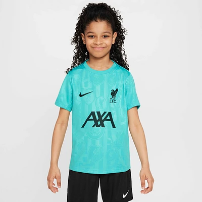 Liverpool FC Academy Pro Big Kids' Nike Dri-FIT Soccer Pre-Match Short-Sleeve Top