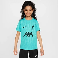 Liverpool FC Academy Pro Big Kids' Nike Dri-FIT Soccer Pre-Match Short-Sleeve Top