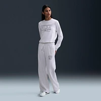 Nike Sportswear Club Fleece Women's Mid-Rise Wide-Leg Graphic Pants