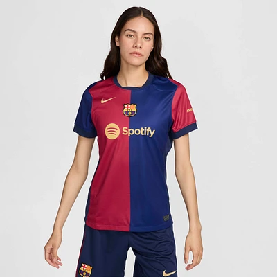 FC Barcelona 2024/25 Stadium Home Women's Nike Dri-FIT Soccer Replica Jersey