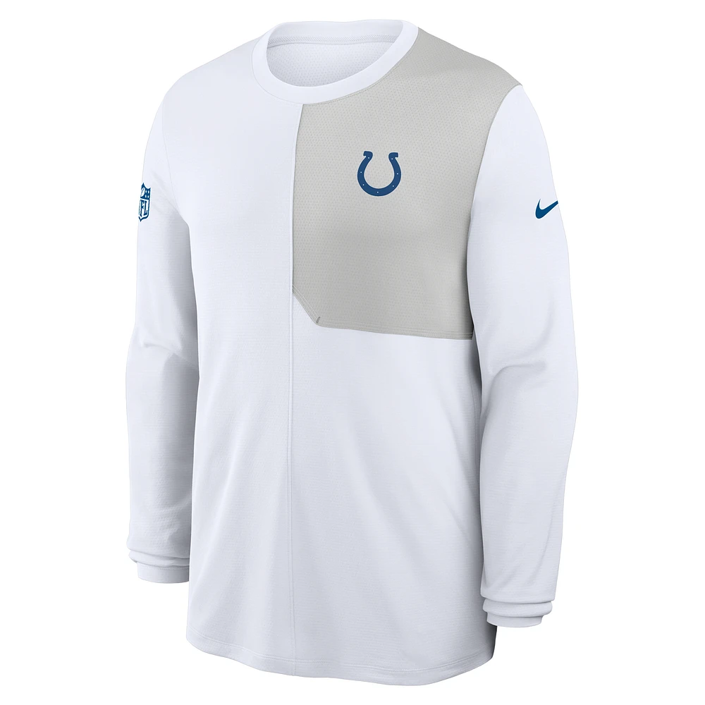 Indianapolis Colts Sideline Coach Men's Nike Dri-FIT NFL Long-Sleeve Top