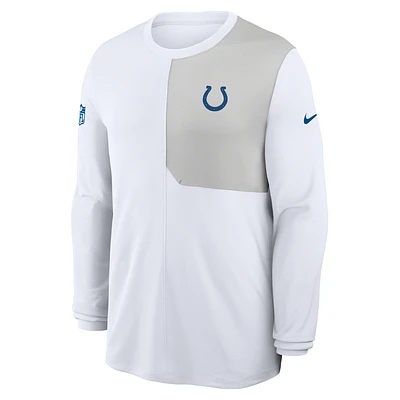 Indianapolis Colts Sideline Coach Men's Nike Dri-FIT NFL Long-Sleeve Top