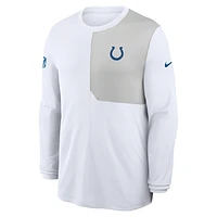 Indianapolis Colts Sideline Coach Men's Nike Dri-FIT NFL Long-Sleeve Top