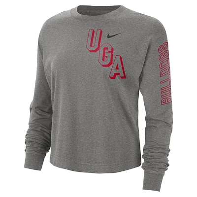 Georgia Heritage Women's Nike College Boxy Crew-Neck T-Shirt