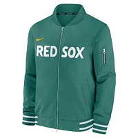 Boston Red Sox Authentic Collection City Connect Men's Nike MLB Full-Zip Bomber Jacket