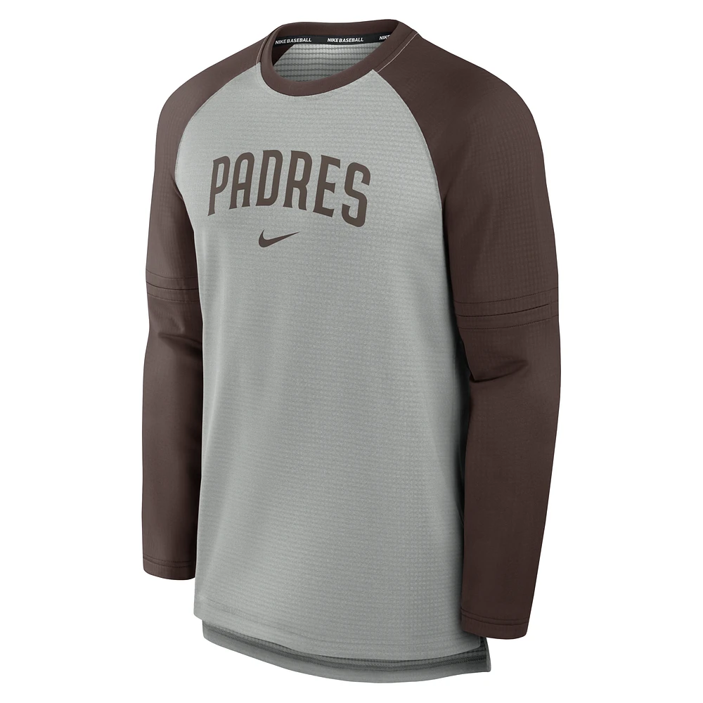 San Diego Padres Authentic Collection Game Time Men's Nike Breathe MLB Long-Sleeve T-Shirt