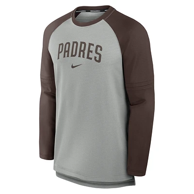 San Diego Padres Authentic Collection Game Time Men's Nike Breathe MLB Long-Sleeve T-Shirt