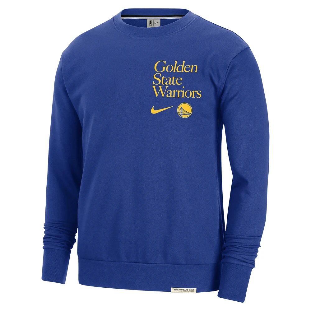 Golden State Warriors Standard Issue Men's Nike Dri-FIT NBA Crew-Neck Sweatshirt