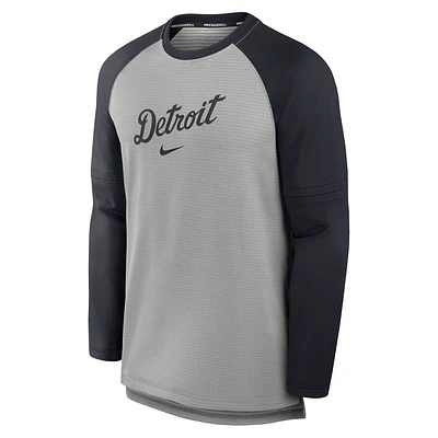 Detroit Tigers Authentic Collection Game Time Men's Nike Breathe MLB Long-Sleeve T-Shirt