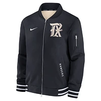 Texas Rangers Authentic Collection City Connect Men's Nike MLB Full-Zip Bomber Jacket