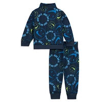 Nike Smiley Swoosh Printed Tricot Set Baby Tracksuit