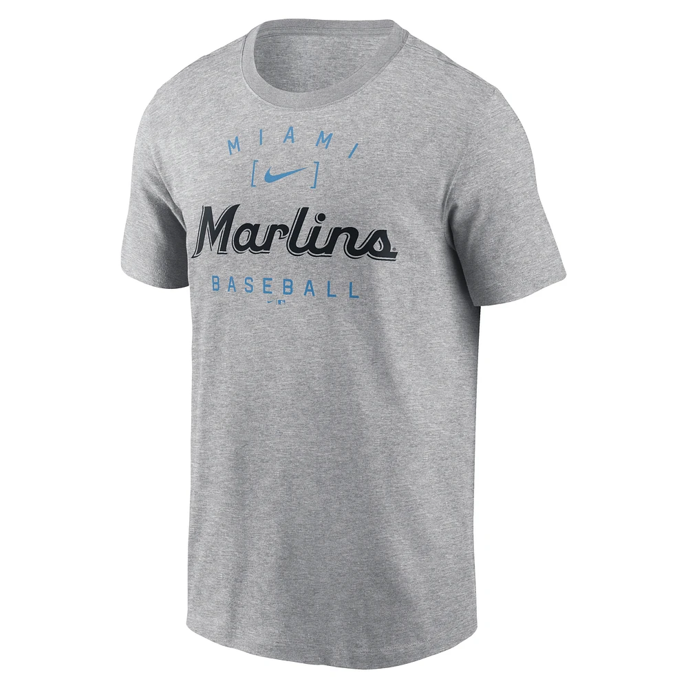 Miami Marlins Home Team Athletic Arch Men's Nike MLB T-Shirt