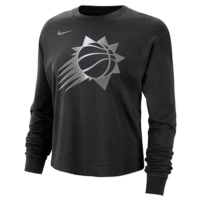 Phoenix Suns Courtside Women's Nike NBA Shine Boxy Long-Sleeve T-Shirt