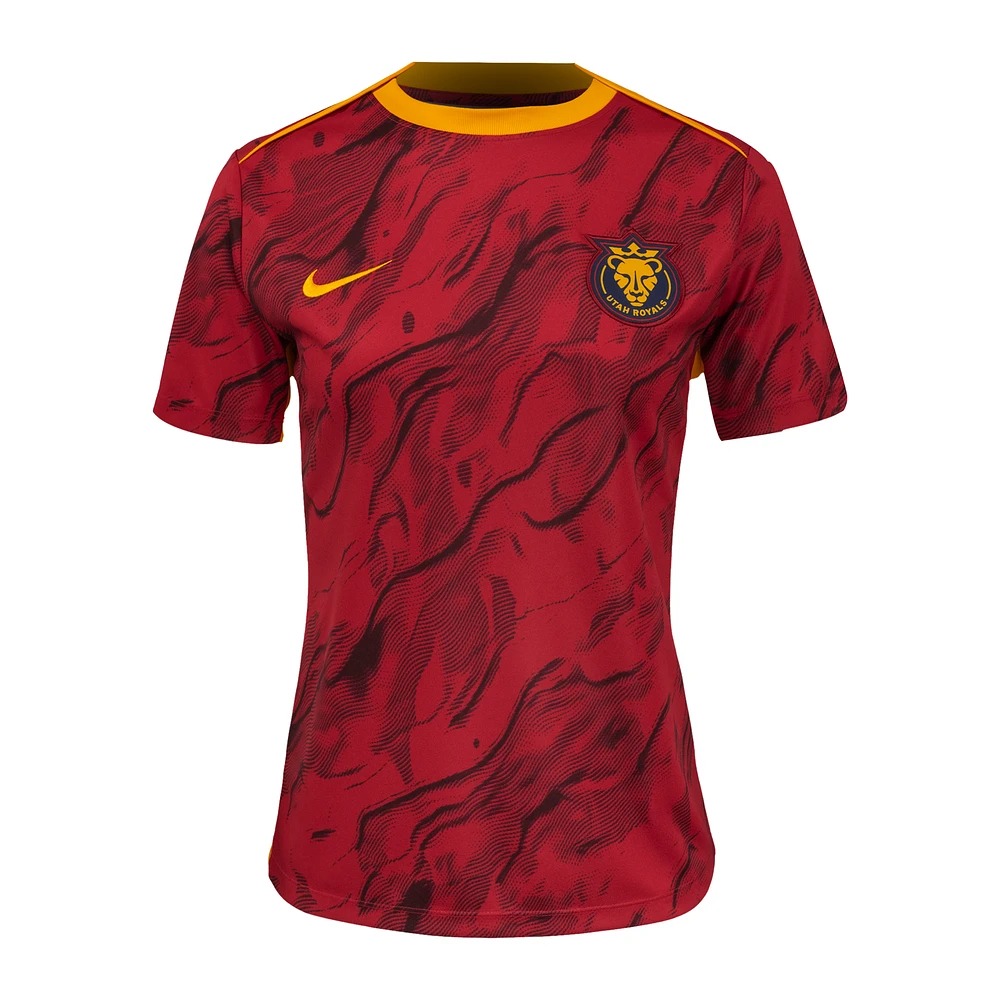 Utah Royals FC 2025 Women's Nike NWSL Short-Sleeve Pre-Match Top