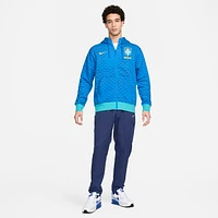 Brazil Club Fleece Men's Nike Soccer Full-Zip Hoodie