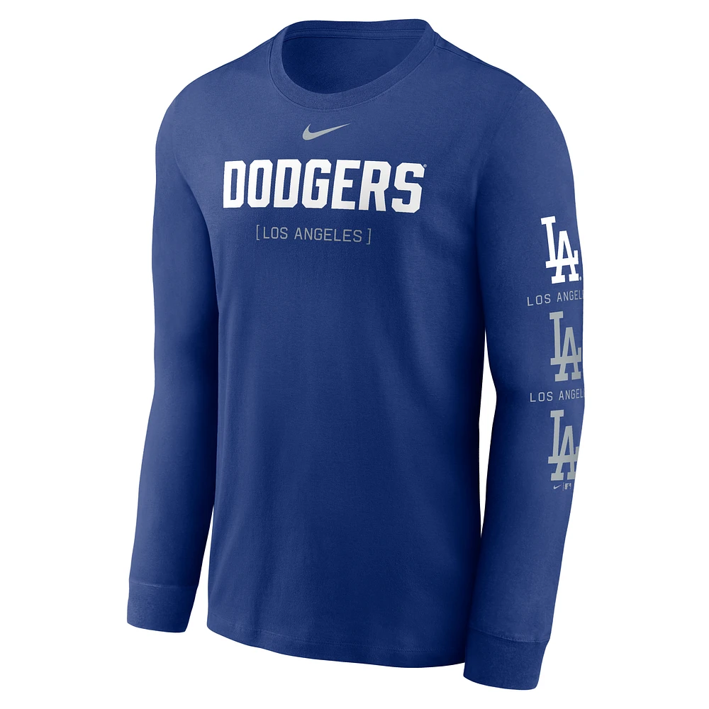 Los Angeles Dodgers Repeater Men's Nike MLB Long-Sleeve T-Shirt