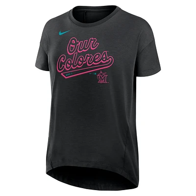 Miami Marlins City Connect Flowy Women’s Nike Dri-FIT MLB T-Shirt