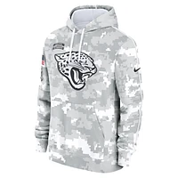 Jacksonville Jaguars Salute to Service Primary Edge Club Men's Nike NFL Pullover Hoodie