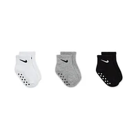 Nike Core Swoosh Baby (6-12M) Gripper Socks Box Set (3 Pairs)