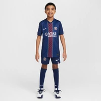 Paris Saint-Germain 2025/26 Stadium Home Big Kids' Nike Dri-FIT Soccer Replica Jersey