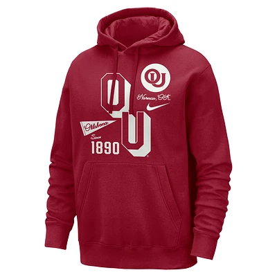 Oklahoma Club Men's Nike College Hoodie