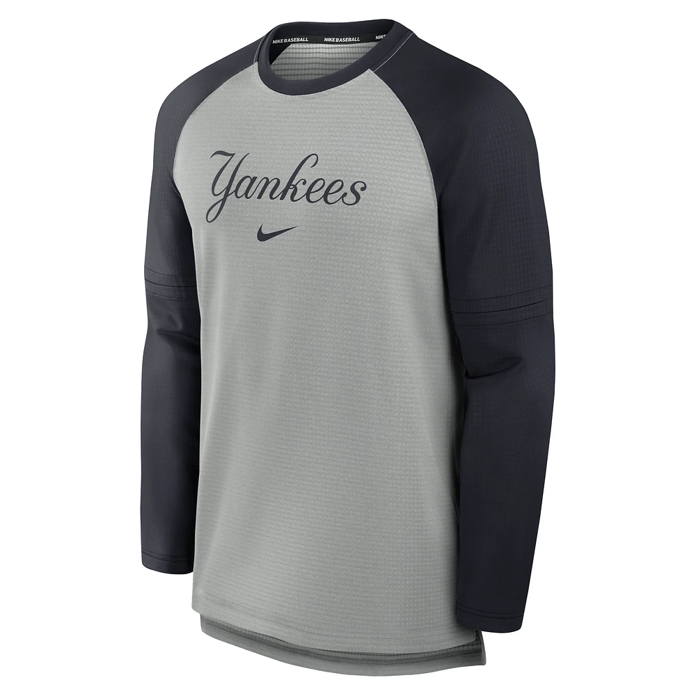 New York Yankees Authentic Collection Game Time Men's Nike Breathe MLB Long-Sleeve T-Shirt