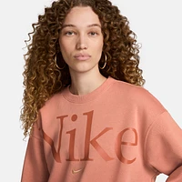 Nike Sportswear Phoenix Fleece Women's Oversized Crew-Neck Logo Sweatshirt