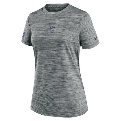 Minnesota Vikings Sideline Team Issue Velocity Women's Nike Dri-FIT NFL T-Shirt