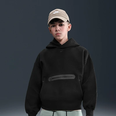 Nike Sportswear Tech Fleece Big Kids' (Boys') Oversized Pullover Hoodie