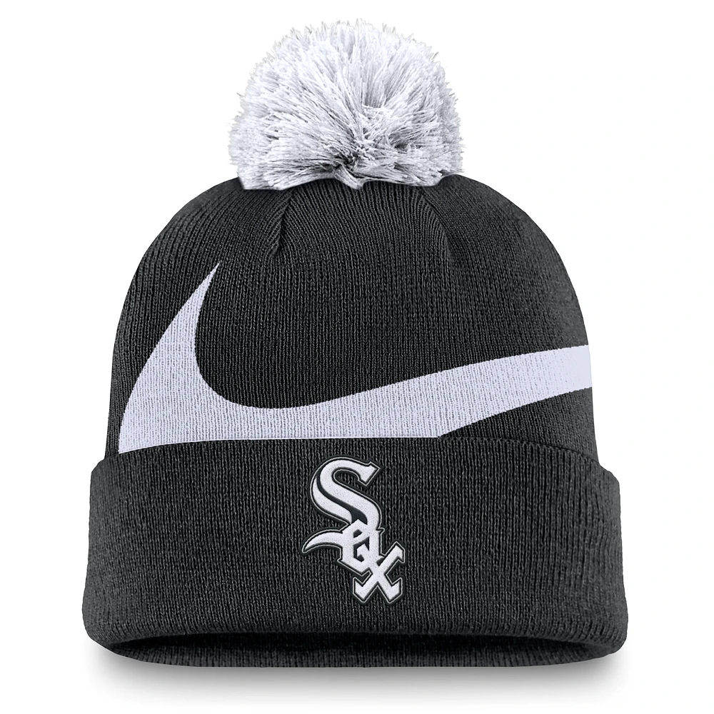 Chicago White Sox Peak Men's Nike MLB Cuffed Pom Beanie