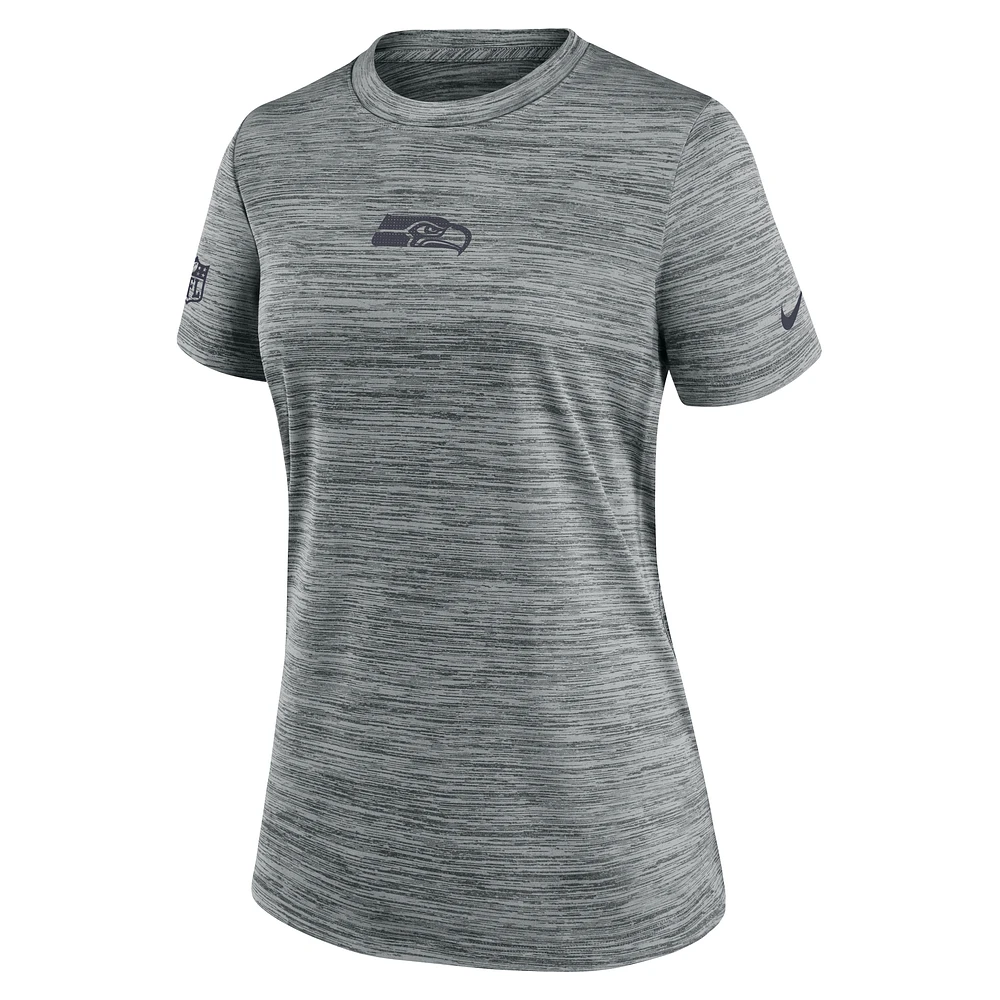 Seattle Seahawks Sideline Team Issue Velocity Women's Nike Dri-FIT NFL T-Shirt