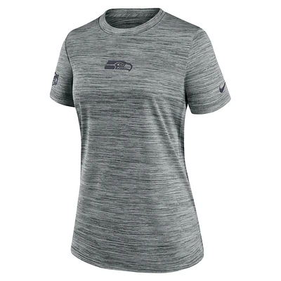 Seattle Seahawks Sideline Team Issue Velocity Women's Nike Dri-FIT NFL T-Shirt