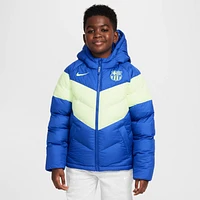 FC Barcelona Third Big Kids' Nike Soccer Synthetic-Fill Hooded Jacket