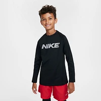 Nike Pro Warm Big Kids' (Boys') Dri-FIT Long-Sleeve Training Top