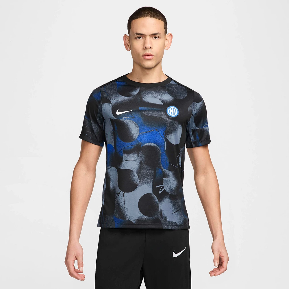 Inter Milan Academy Pro Men's Nike Dri-FIT Soccer Short-Sleeve Pre-Match Top