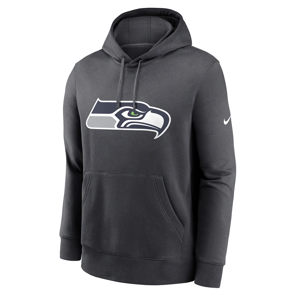 Seattle Seahawks Club Logo Men's Nike NFL Pullover Hoodie