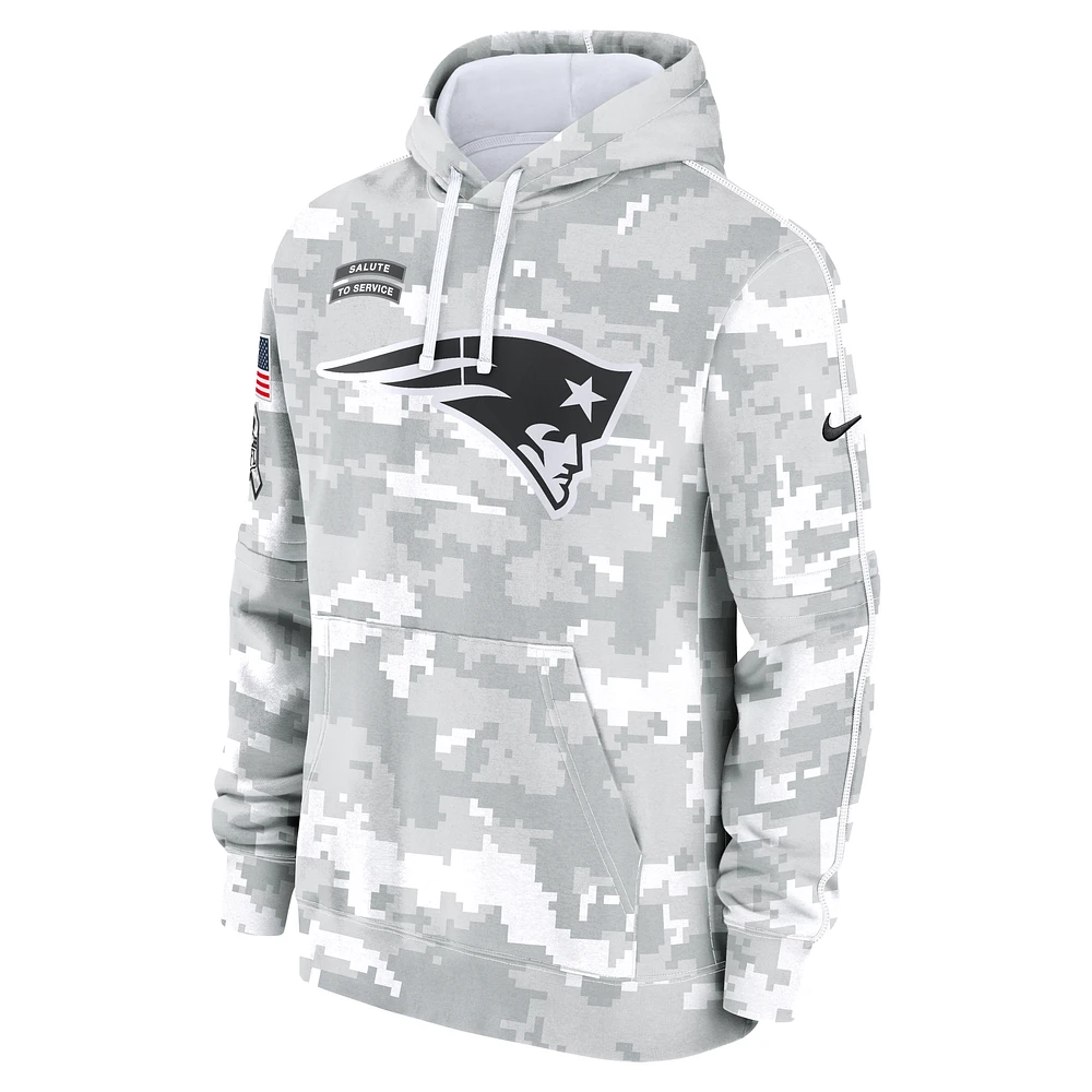 New England Patriots Salute to Service Primary Edge Club Men's Nike NFL Pullover Hoodie