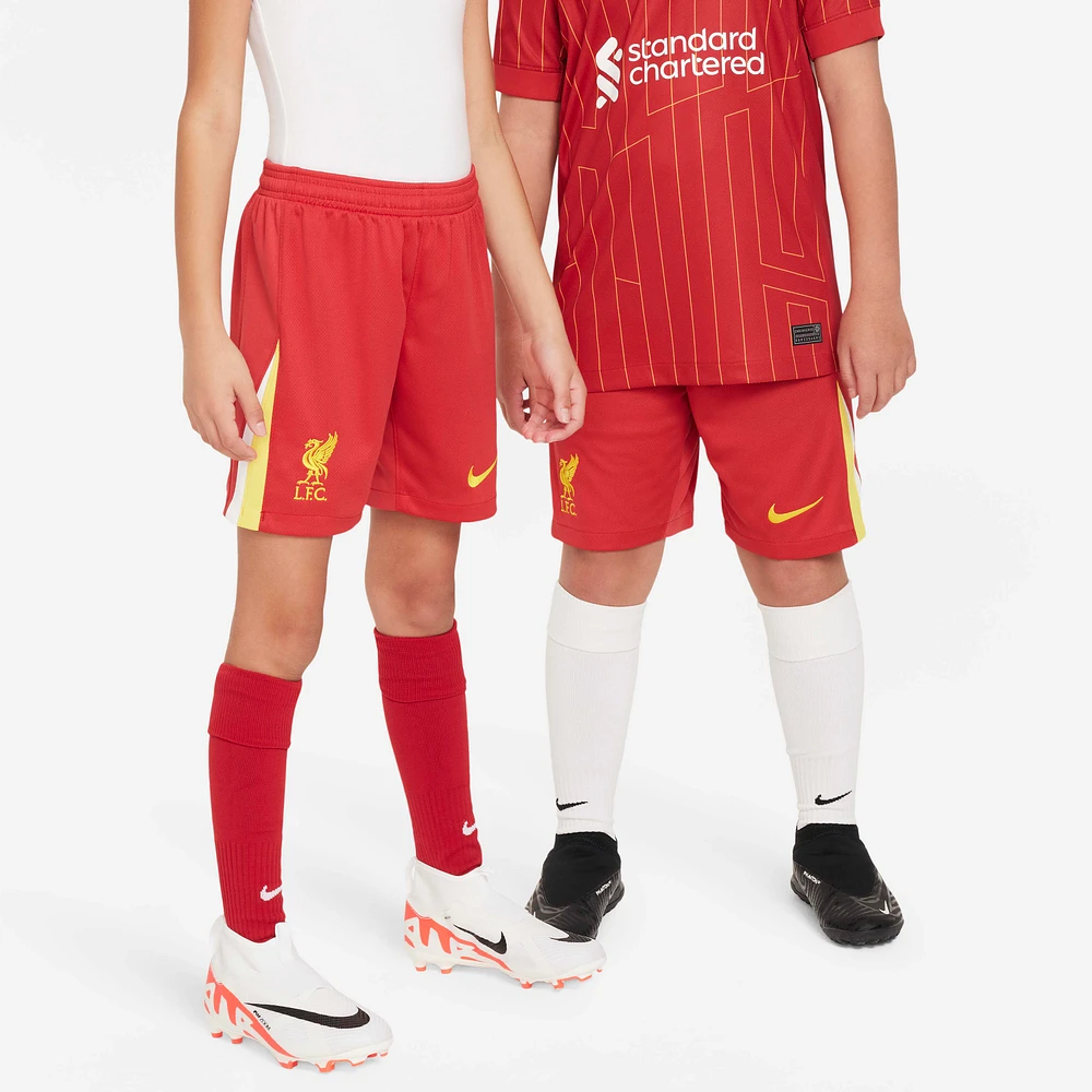 Liverpool FC 2024/25 Stadium Home Big Kids' Nike Dri-FIT Soccer Replica Shorts