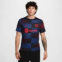 FC Barcelona Academy Pro Away Men's Nike Dri-FIT Soccer Pre-Match Short-Sleeve Top